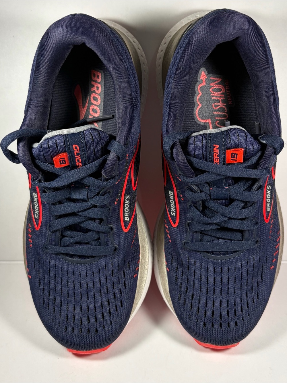 Brooks Glycerin 19 Women's Running Shoes-Size 6.5 B-Navy & Pink -Neutral Cushion - Picture 6 of 15